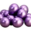 Balão metálico 12 polegadas 10 unidades conjunto cruzamento novo suprimentos para festa de aniversário decoração de casamento Balão cromado