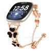 Correa de metal con diamantes para Fitbit Versa3, Versa4 y Sense2