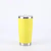 Copo de carro Amazon 20oz copo térmico de aço inoxidável 304 copo de carro com vácuo duplo copo de gelo de cor sólida simples