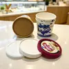 Taza de Papel Desechable para Helado de 4 oz 125 ml Taza de Helado Taza de Papel para Helado Personalizable Impresa con Tapa de Plástico