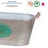 Venta al por mayor de fábrica cesta de almacenamiento vintage de hierro cubo de hielo decorativo de metal galvanizado para interiores cubo decorativo de panal maceta
