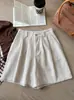 Shorts de Veludo Wide Leg Cinco Pontos Estilo Japonês e Coreano Retro Feminino Outono e Inverno Emagrecedor Versátil Estilo Estrangeiro Roupa Externa Booty Shorts