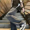 Jeans Rectos de Verano para Hombre 2024 Nuevos Delgados Estilo Americano Marca de Moda Sueltos High Street Ropa de Trabajo Pantalones Casuales