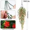 Enredadera de Flores Artificiales 69 Mallas Eucalipto Camelia Hoja de Dinero Colgante de Pared Decoración para el Hogar Boda Adornos Flores Falsas Venta al por Mayor