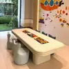 Escritório de Vendas Mesa e Cadeira Infantil Combinação Piso Elevado Shopping Center Área de Brincar Sala de Aula Educação Infantil Mesa de Artesanato Retangular