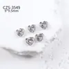 Explosivo Zircão Branco Acabado Pilha Diamante Joias Nail Art High-End Feito à Mão Diamante Completo Coração Quadrado Gordo Decoração de Unha