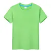 Camisetas Infantis Atacado em Cores Doces, 180g 200g Manga Curta Uniformes de Classe, Jardim de Infância Lisas para Pintura à Mão Publicidade Camisetas Culturais