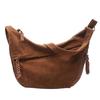 Bolso de Moda Ins para Mujer Xiaozhongrui Bolso Dumpling de Campaña Bolso Cruzado Bolso de Ante Otoño e Invierno Nuevo Gran Capacidad Bolso General