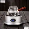 Colador de té integrado juego de té taza Gongdao para dividir el té mango de madera extra grueso taza Gongdao de vidrio mar de té tetera mango lateral engrosado resistente al calor