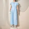 Falda plisada de encaje con cordones de temperamento de alta gama Shenzhen Nanyou de alta gama Comercio exterior transfronterizo para mujer Vestido plisado Largo