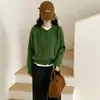Nueva colección de otoño e invierno: Suéter clásico retro de punto trenzado para mujer, con un estilo moderno y relajado, con un diseño de cárdigan de punto grueso para abrigarse
