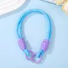 Alça de Celular Colorida em Blocos com Fivela Dupla Tendência DIY Personalizada Moda Anti-Perda Chaveiro de Celular Cordão
