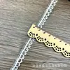 Nueva serie de encaje bordado de encaje código de barras 2.5CM de ancho accesorios para ropa de mujer accesorios de ropa encaje de seda de leche