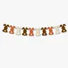 Fiesta de Conejitos de Pascua Transfronteriza Decorativa Fieltro Macarrón Bola de Pelo Banner de Conejito Flor de Tirar Zanahoria