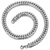 Collar de Acero Inoxidable para Hombre Hip Hop Hiphop Seis Caras Fresado Pulsera Moderna de Acero de Titanio para Hombre 4/6/8/10/12/14mm