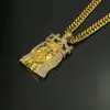 Colgante de personalidad para hombre europeo y americano, joyería hip-hop, collar con colgante de corona, suministro de fabricantes de joyería