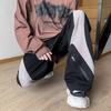 Pantalones Cargo Estilo Americano para Hombre Primavera Diseño Nicho Color Block Pantalones High Street Sueltos Talla Grande Pierna Ancha Rectos Casuales