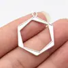 35X27Mm 1.9g Multicor Acessórios de Comércio Exterior Atacado Design Inspirado Geométrico Hexagonal Vazado Pingente