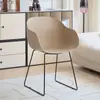 Silla de Comedor para el Hogar con Respaldo Engrosado Silla de Plástico Silla Simple de Ocio Lujo Ligero Silla de Negociación de Negocios de Gama Alta Silla de Restaurante