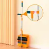 Miaojia Di Juego de Escoba y Recogedor Nuevo Material Engrosado y Ampliado para Baño, Escoba de Barrido con Cerdas Suaves Mágicas