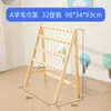 Estante para Toallas de Madera Maciza para Jardín de Infancia, Estante de Almacenamiento de Madera Natural para Niños, Estante Móvil Desmontable para Toallas, Portavasos de Madera de Pino