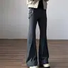 Pantalones de Campana Minimalistas de Gama Alta para Hombre, Nuevo Estilo Veraniego, Corte Holgado, Adelgazantes, Pierna Recta, Casual, Modernos, Elegantes