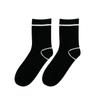 Calcetines de otoño e invierno para hombre y mujer, calcetines de tubo a rayas con la palabra R, calcetines deportivos casuales, transpirables, absorbentes del sudor, de poliéster y algodón, en blanco y negro, fabricantes al por mayor