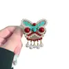 Nuevo Pasador de Estilo Chino para Niños, Pinza Lateral de Estilo Antiguo, Accesorio para el Cabello Hanfu, Pinza Azul Quemado de Estilo Chino Clásico para Niñas