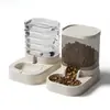 Dispensador Automático de Agua y Comida para Gatos y Perros, Comedero Individual Transparente para Mascotas, Precio de Mayorista Directo de Fábrica, Máquina Todo en Uno