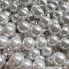 Atacado de Fábrica Alto Brilho ABS Mais Anel de Diamante Pingente de Pérola Pingente de Pérola Acessórios DIY Joias Casamento Doce Acessórios de Roupa