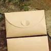 Estilo Europeu Retrô Botão de Amor Envelope DIY Envelope de Papel Kraft Criativo Botão de Coração Decorativo Romântico Envelope para Carta de Amor