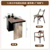 Juego de mesa de té y sillas de madera maciza estilo vintage para uso doméstico, nuevo modelo 2026, combinación de mesa de té y sillas para balcón pequeño