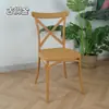 Sillas de Comedor de Venta Caliente Transfronterizas del Fabricante Sillas Cruzadas de Plástico Sillas de Boda Sillas con Respaldo para Hotel de Alta Gama y Restaurante