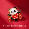 Broche de Panda Estilo Chino Año Nuevo, Pin de Panda de Buena Suerte y Prosperidad, Regalo de Año Nuevo, Accesorios para Traje, Fuente de Suministro