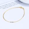 Pulsera de Cadena con Cruz de Plata de Ley 925 para Mujer Diseño de Nicho Ins Cadena Simple y Fina de Alta Calidad Joyería para Mano de Niñas