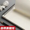 Cuaderno de bocetos de tapa dura Sijin Espiral metálico Estudiante 8K Libro de dibujo Engrosado Volteable Página fácil de arrancar A4 Libro de dibujo