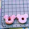 Dibujos Animados Animales Donas Conejo Ratón Gato Comida Juego Serie Pasador Línea del Cabello Pegatina para Refrigerador Accesorios de Resina DIY