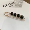 Broche de Perla Antirreflejos Sentido Avanzado Nicho Hebilla de Cintura para Pantalones de Mujer Artefacto para la Cintura Pin de Accesorios Fijos para Ropa