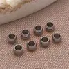 Clipe de Aço Inoxidável Contas de Posicionamento Planas Anel Sem Costura Fivela com Acabamento de Pérola Material para Acessórios de Joias Pulseira Colar DIY