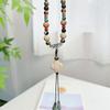 Joyería de Cerámica Nueva Jingdezhen Estilo Étnico Antiguo Cadena Larga para Suéter Collar Ajustable Joyería Transmisión en Vivo Venta al por Mayor