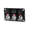 Panel de Interruptores para Vehículos Modificados de 12-24V Botón de Palanca Metálico para Instalación en Camiones, Vehículos de Carga, Accesorios Marinos y Uso Automotriz