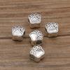 16 accesorios pequeños de aleación DIY animal estrella de mar elefante amor fruta cuentas de agujero grande conector cuentas para pulsera