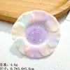 Juguete de Comida en Miniatura Plato de Pan Pegamento de Resina Dibujo Animado Adorno Accesorios Mini Plato de Postre Accesorios Pequeños para Manualidades