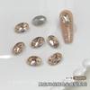 Color Seda Alto Cristal K9 Diamante Puntiagudo Poco Profundo Brillo Champaña Con Forma Adornos de Diamante con Forma Dulce de Amor Adornos para Uñas Lote Completo