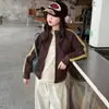 Conjunto de Cardigan Color Block Estilo Coreano Gola Alta Outono Novo Solto Emagrecedor Versátil Meninas Outono/Inverno 2026 Novo Tendência