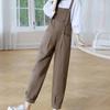 NUNBAI Pantalones individuales/traje Ropa de trabajo Pantalones con tirantes para mujer Primavera y otoño Nuevo estilo coreano Mono pequeño estilo occidental