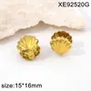 Pendientes de Acero de Titanio con Baño de Oro en Forma de Corazón, Pendientes de Moda de Lujo Ligero con Personalidad, Pendientes de Gama Alta para Mujer, Nuevo Estilo 2026