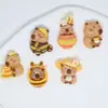 Desenho Animado Fofo Abelha Golfinho Capivara Grampo de Cabelo Joia DIY Material Artesanal Adesivo para Copo d'Água Adesivo para Geladeira Acessórios