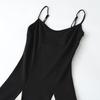 Q144-25 Verano Nuevo Color-block Francés Estilo Ajustado Falda Grande Madura Elegante Tirantes Vestido Largo