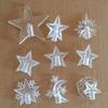 Luces LED luces parpadeantes guirnaldas de luces accesorios estrellas luna luces de guirnalda colgante de plástico estrella de cinco puntas arreglo floral decorativo accesorios